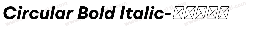 Circular Bold Italic字体转换